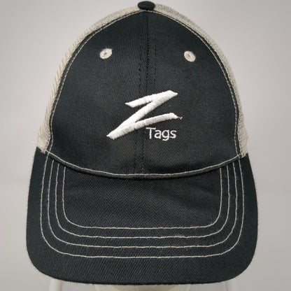 Creative Awards Baseball Cap Black OSFM Mesh Back Z Tags Embroidered Logo Hat