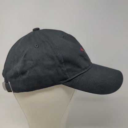 BKYS Men's Slideback Hat Black Size OS Embroidered Plushy Rabbit Logo Cotton