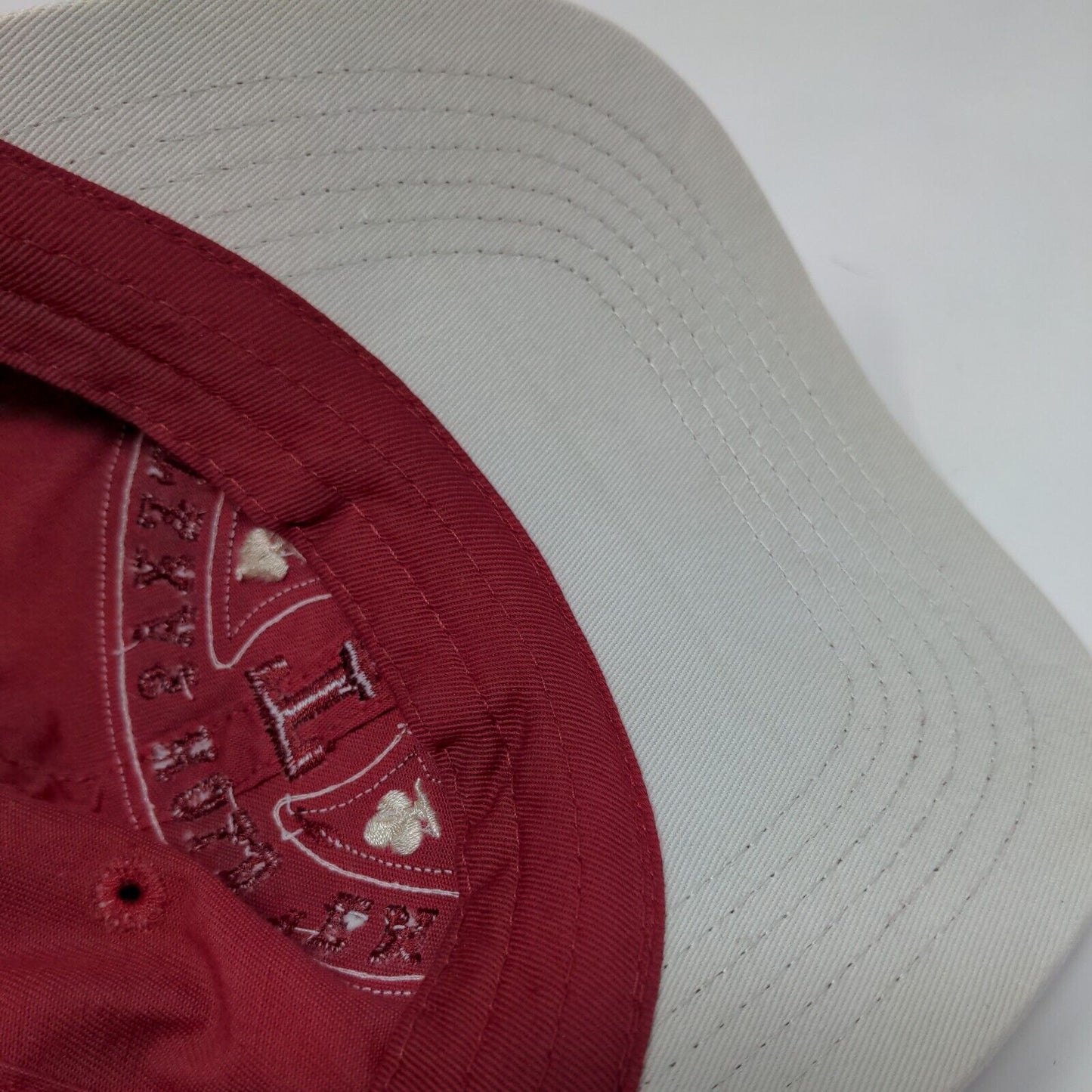 Texas Hold 'Em Player Strapback Hat Red Adult Embroidered Patch Adjustable