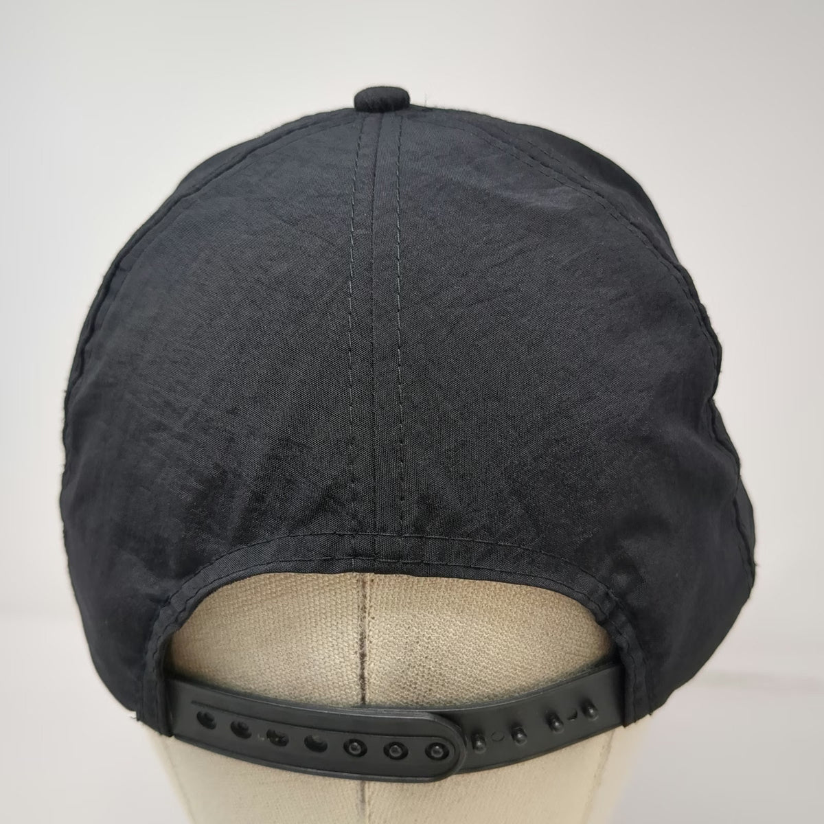 Bacardi Black Rum 5 Panel Hat One Size Nylon Snapback Red White Embroidered Logo
