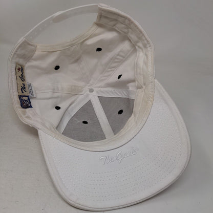 Skull Snapback Hat White OSFM Embroidered Vent Holes 6 Panel The Game
