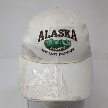 Alaska Est. 1959 The Last Frontier Slideback Hat Tan OS Adjustable Arctic Circle