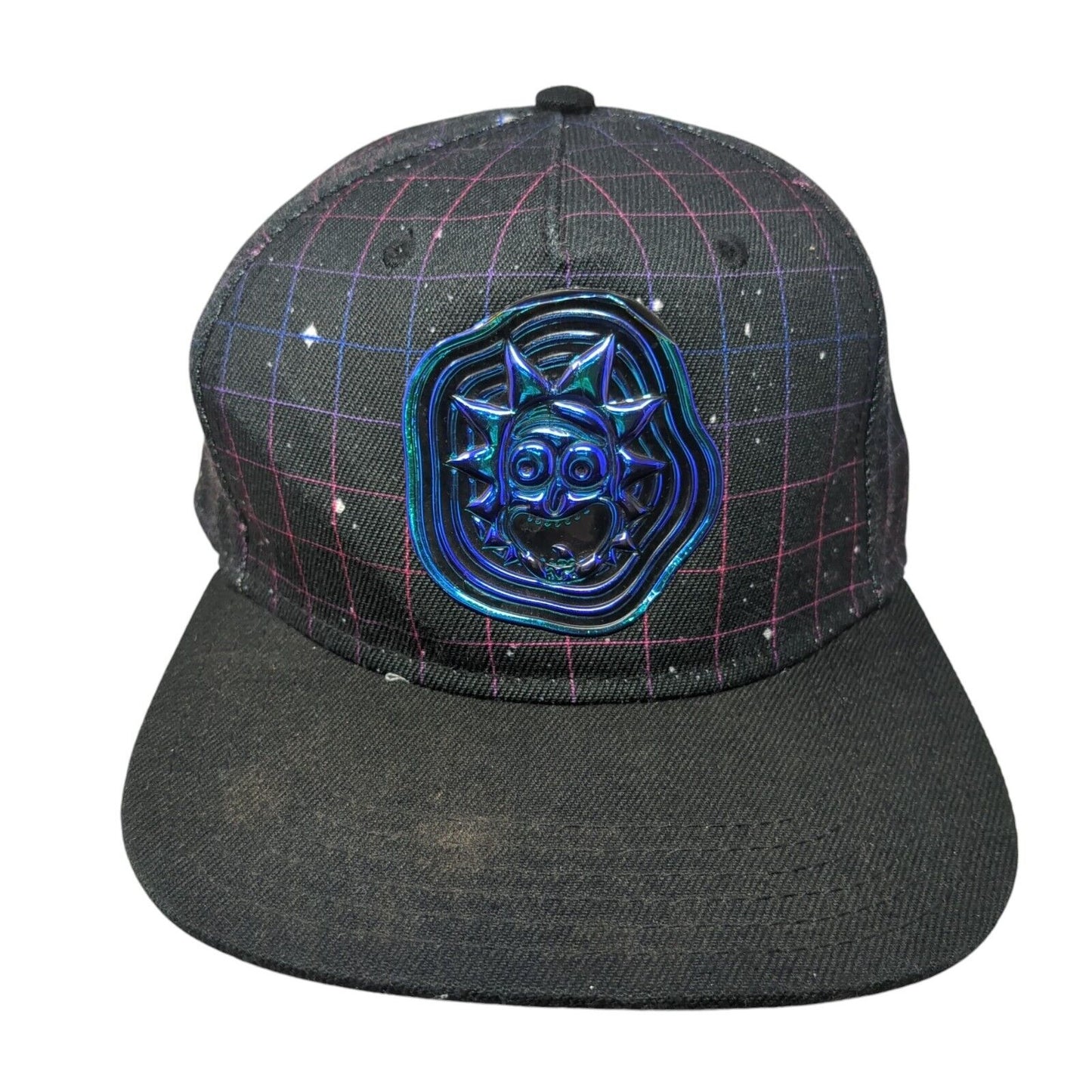 Rick And Morty Snapback Hat Black One Size Check Wubba Lubba Dubdub