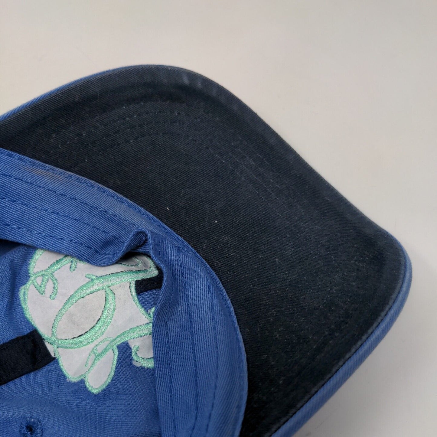 Monogram Slideback Hat Blue One Size Embroidered Adjustable 6 Panel
