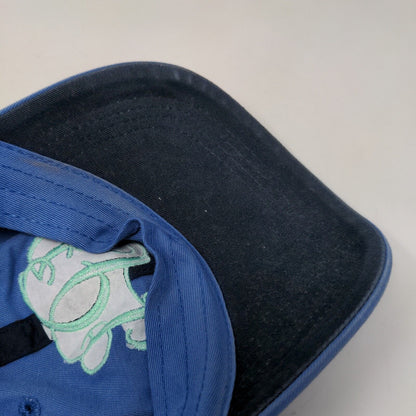 Monogram Slideback Hat Blue One Size Embroidered Adjustable 6 Panel