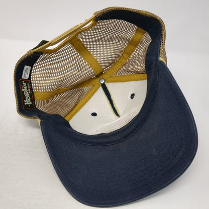 Howler Brothers Blue Gold Trucker Hat One Size Embroidered Patch Snapback