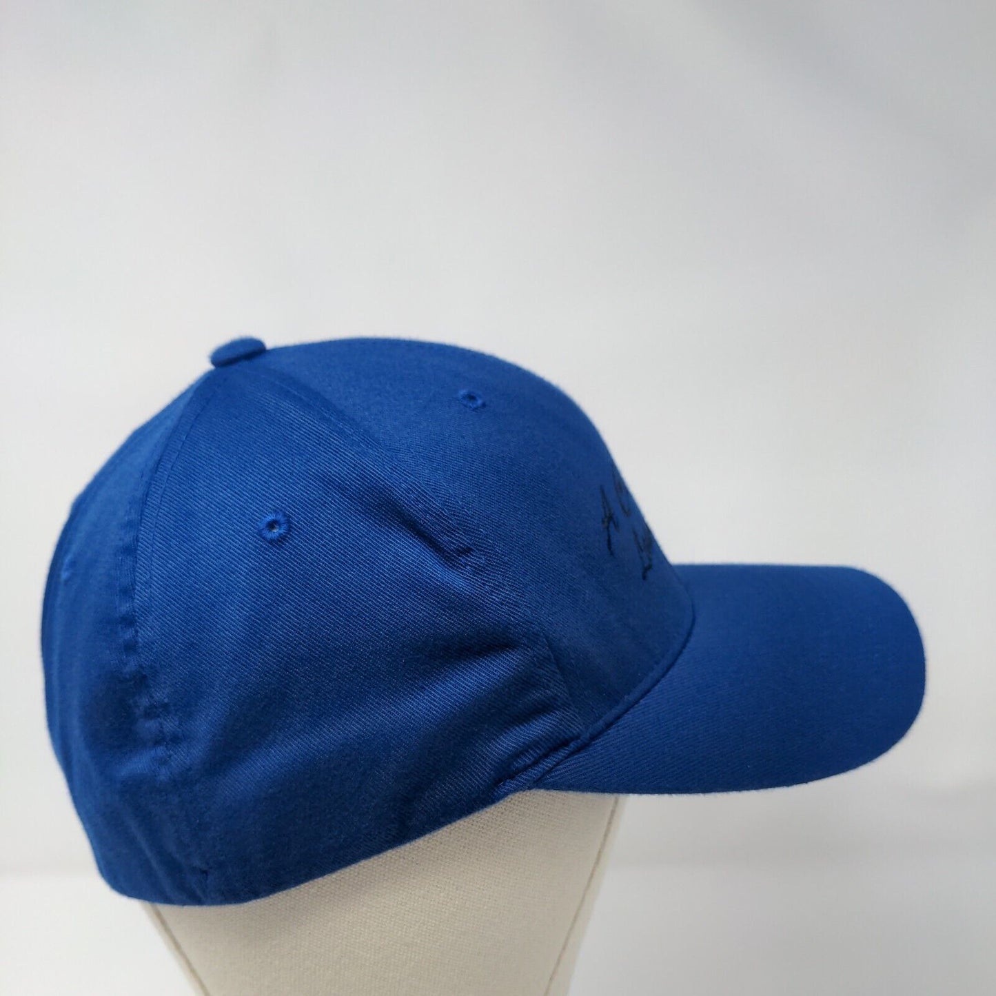 A Cut Above Lawn Care Fitted Hat Blue L/XL Flexfit 6 Panel Port Authority