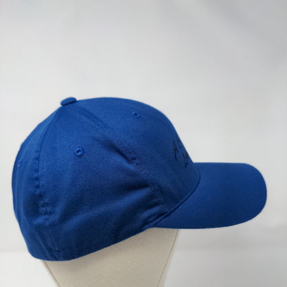 A Cut Above Lawn Care Fitted Hat Blue L/XL Flexfit 6 Panel Port Authority