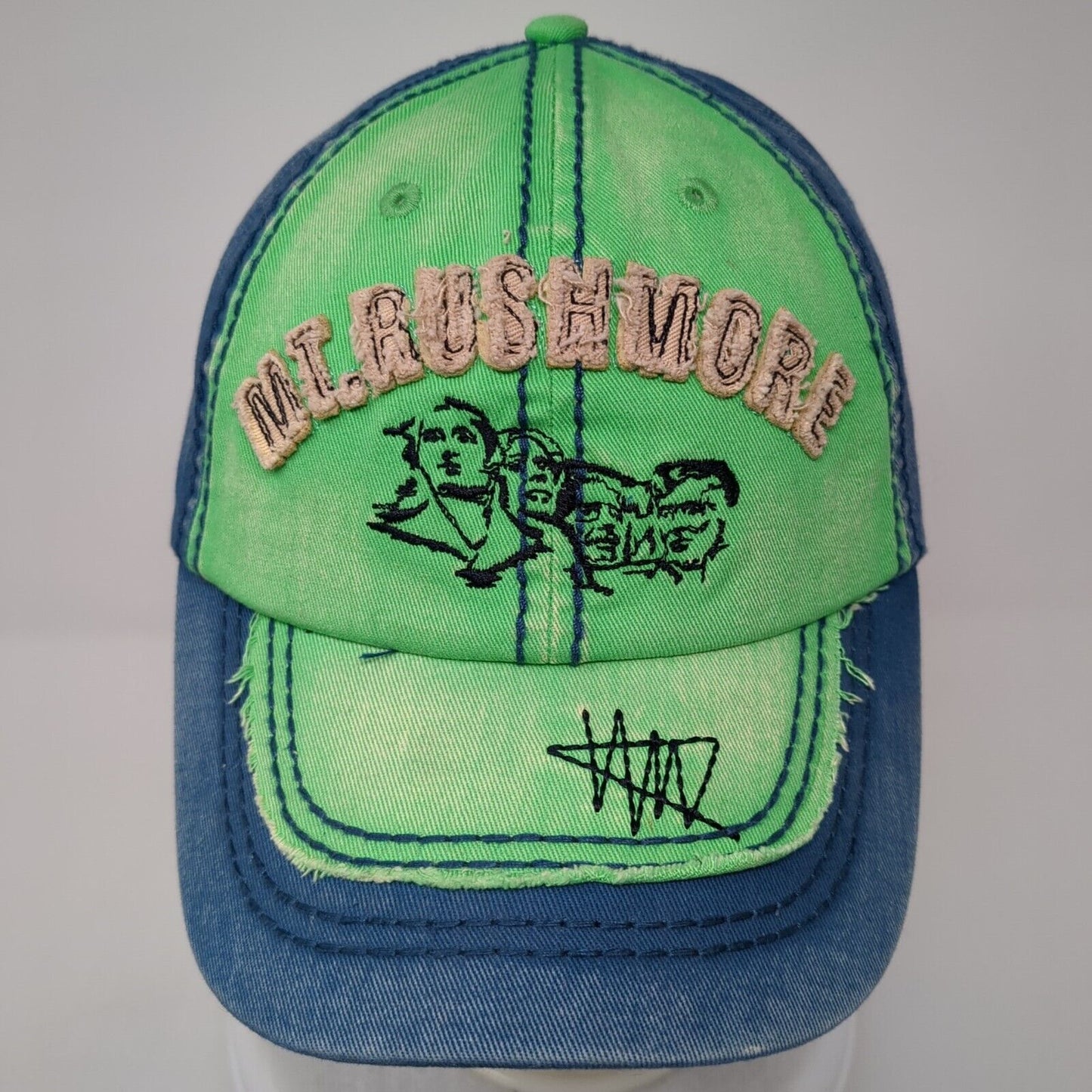 Mount Rushmore Strapback Hat Multicolor One Size Adjustable Triangle