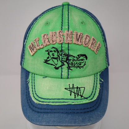 Mount Rushmore Strapback Hat Multicolor One Size Adjustable Triangle