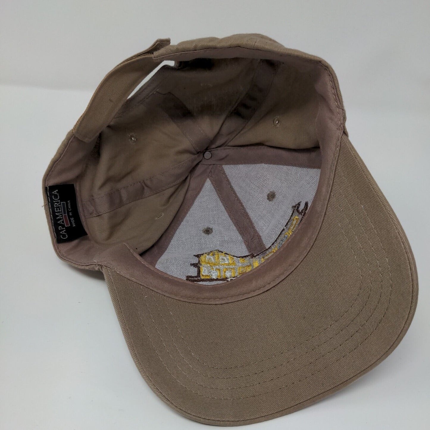 Museum of the San Ramon Valley Strapback Hat Tan OSFA Embroidered