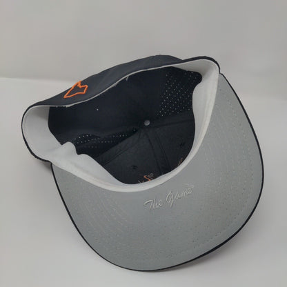 The Game Fitted Hat Black Small Breathable Lightweight Embroidered 6 Panel