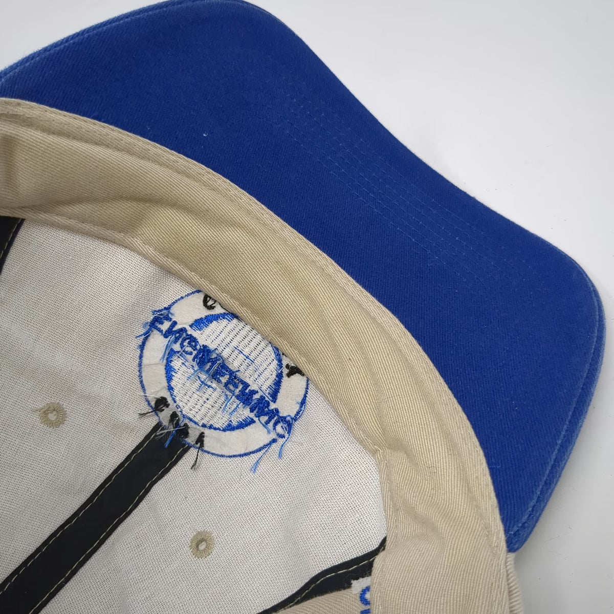 Richardson Baseball Cap Beige Blue One Size Holladay Engineering Strapback Hat