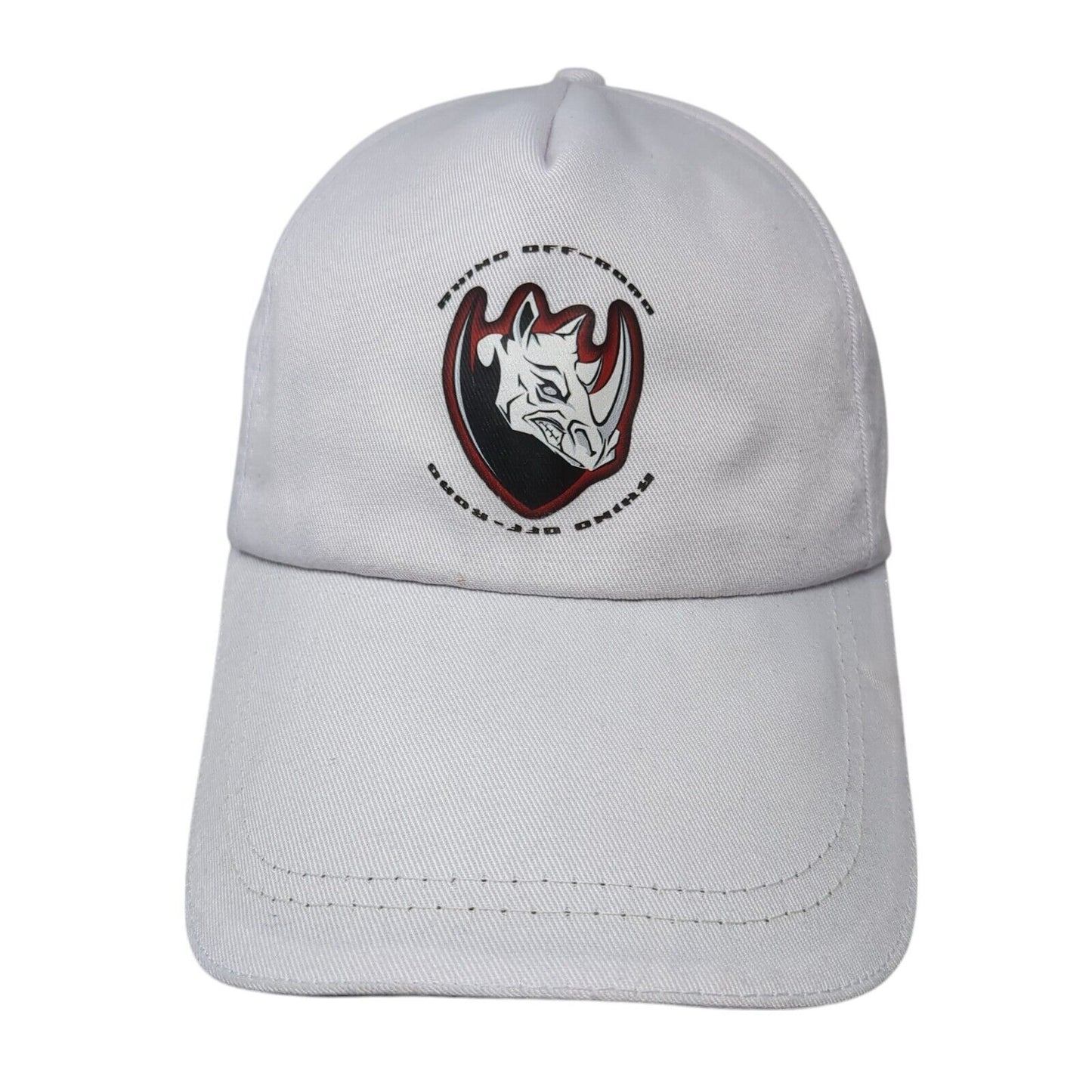 Rhino Off-Road Slideback Baseball Cap White One Size Adjustable 6 Panel
