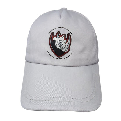 Rhino Off-Road Slideback Baseball Cap White One Size Adjustable 6 Panel