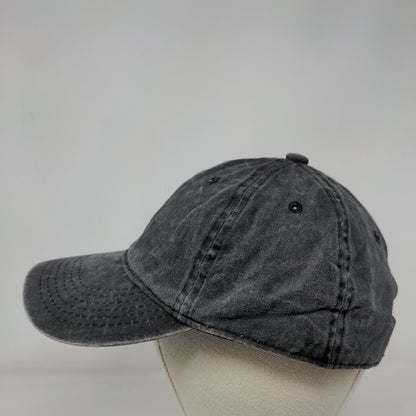 Unbranded Slideback Hat Gray One Size Adjustable Vented Holes 6 Panel Blank