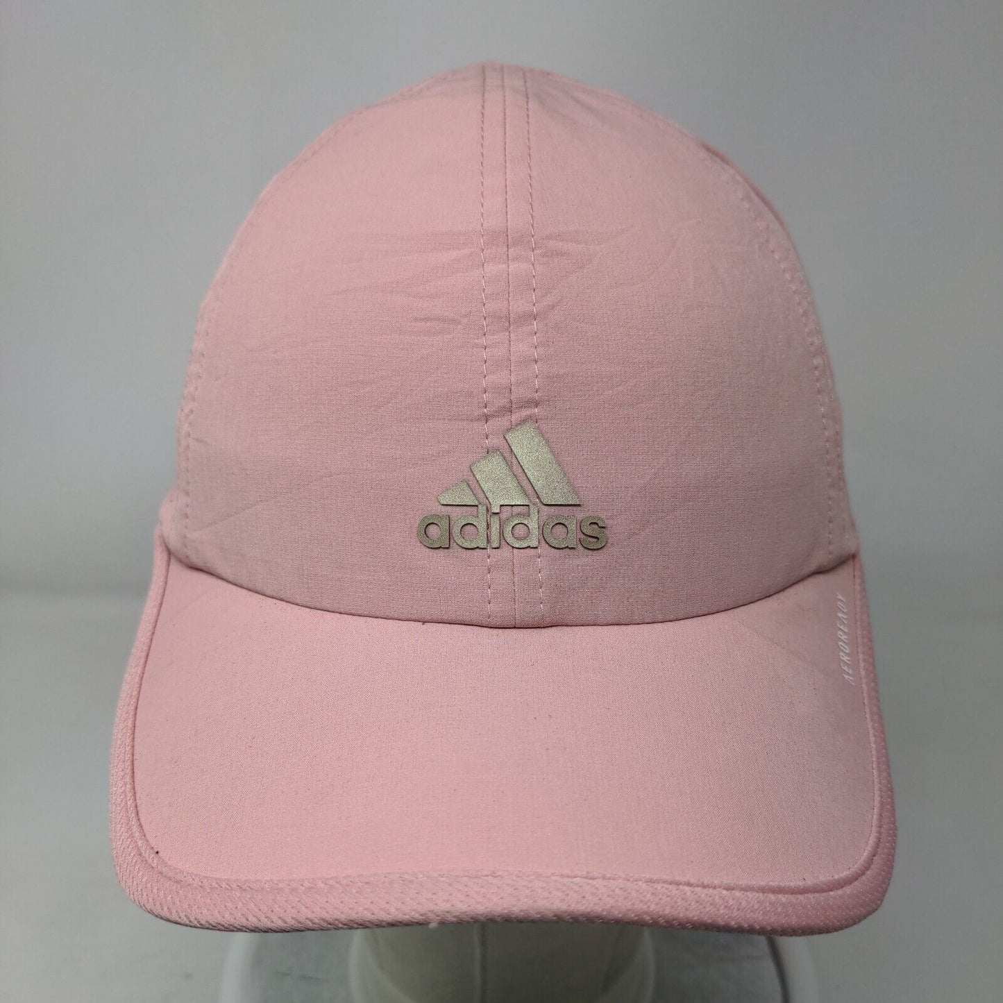 Adidas Aeroready Strapback Hat Pink One Size Adjustable Breathable 6 Panel