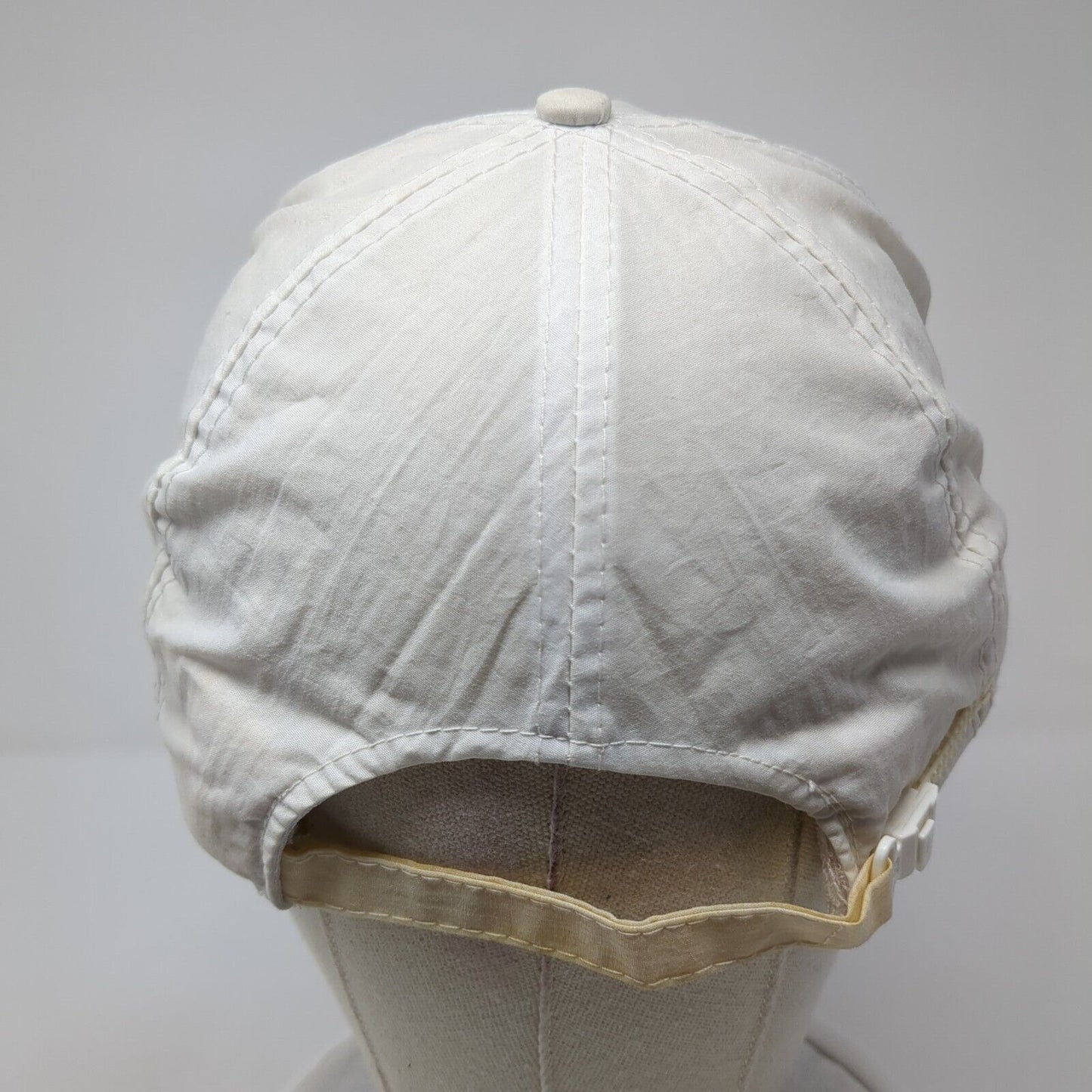 Dahomo Strapback Rope Hat White One Size Solid Adjustable Nylon Otto