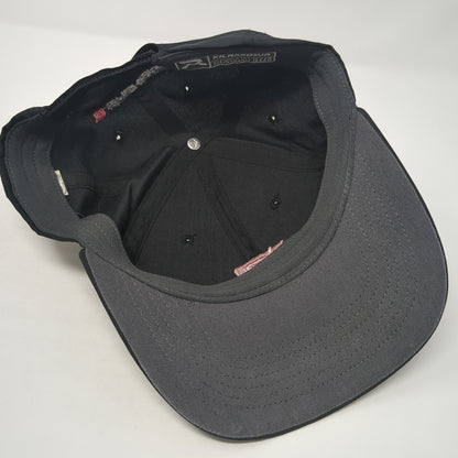 Backbase Logo Strapback Hat Black One Size Adjustable Embroidered