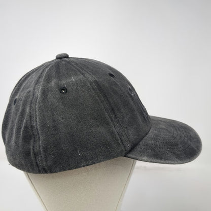 Baseball Cap Gray One Size Larceny Bourbon Hat Slideback Logo Skeleton Key Twill