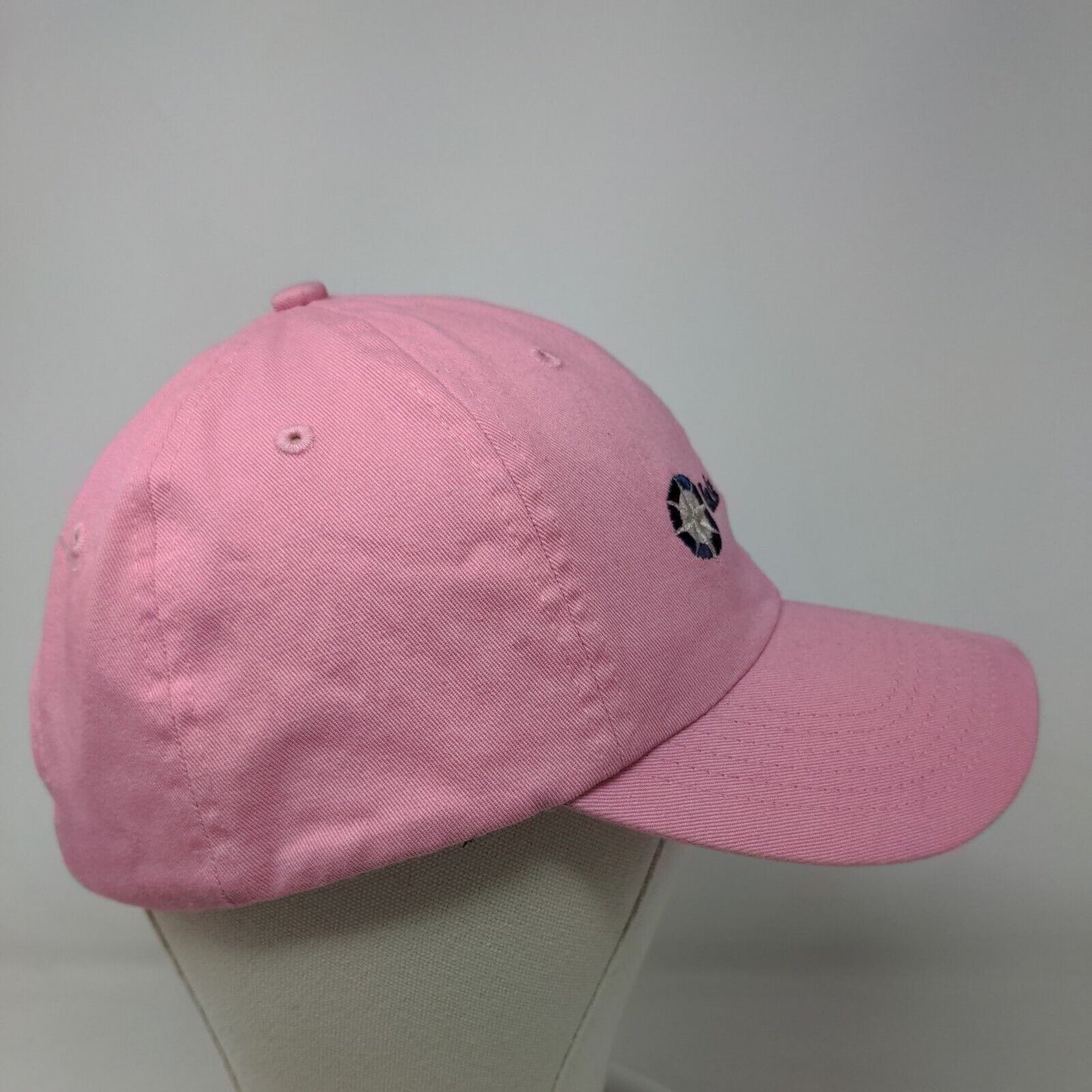 Lake Wawasee Women's Slideback Hat Pink 100% Cotton Embroidered Logo W/Tags