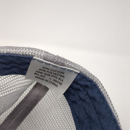 Athleta Strapback Trucker Hat Blue One Size Adjustable Mesh Back Paramount