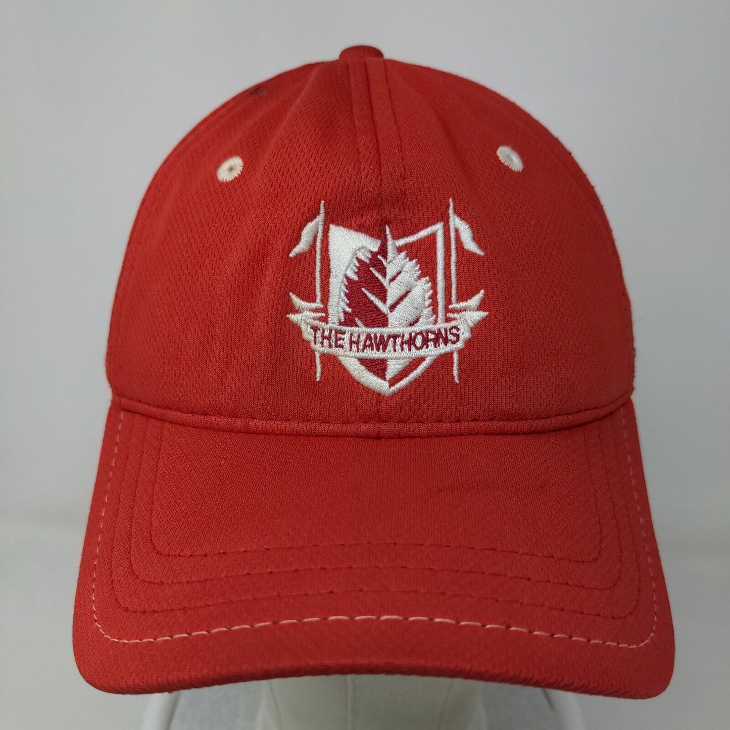 Pukka Men's Strapback Hat Red Embroidered The Hawthornes Logo