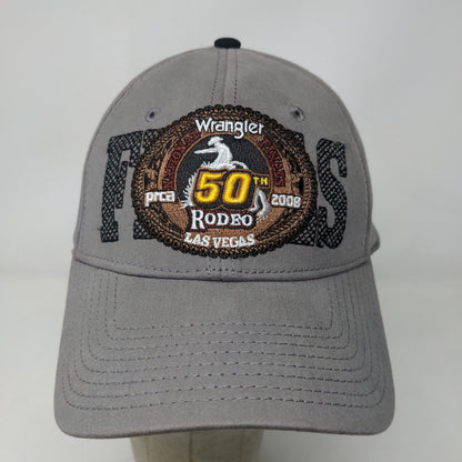 Main Gate Men's Fitted Hat Gray Size OSFM Embroidered Wrangler Rodeo 2008