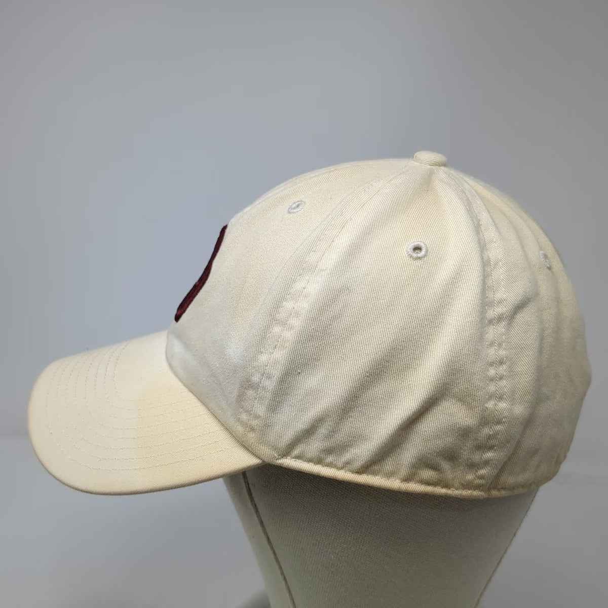 Oklahoma Sooners NCAA Twins Enterprise Cap Beige L Fitted OU Logo Script Cotton