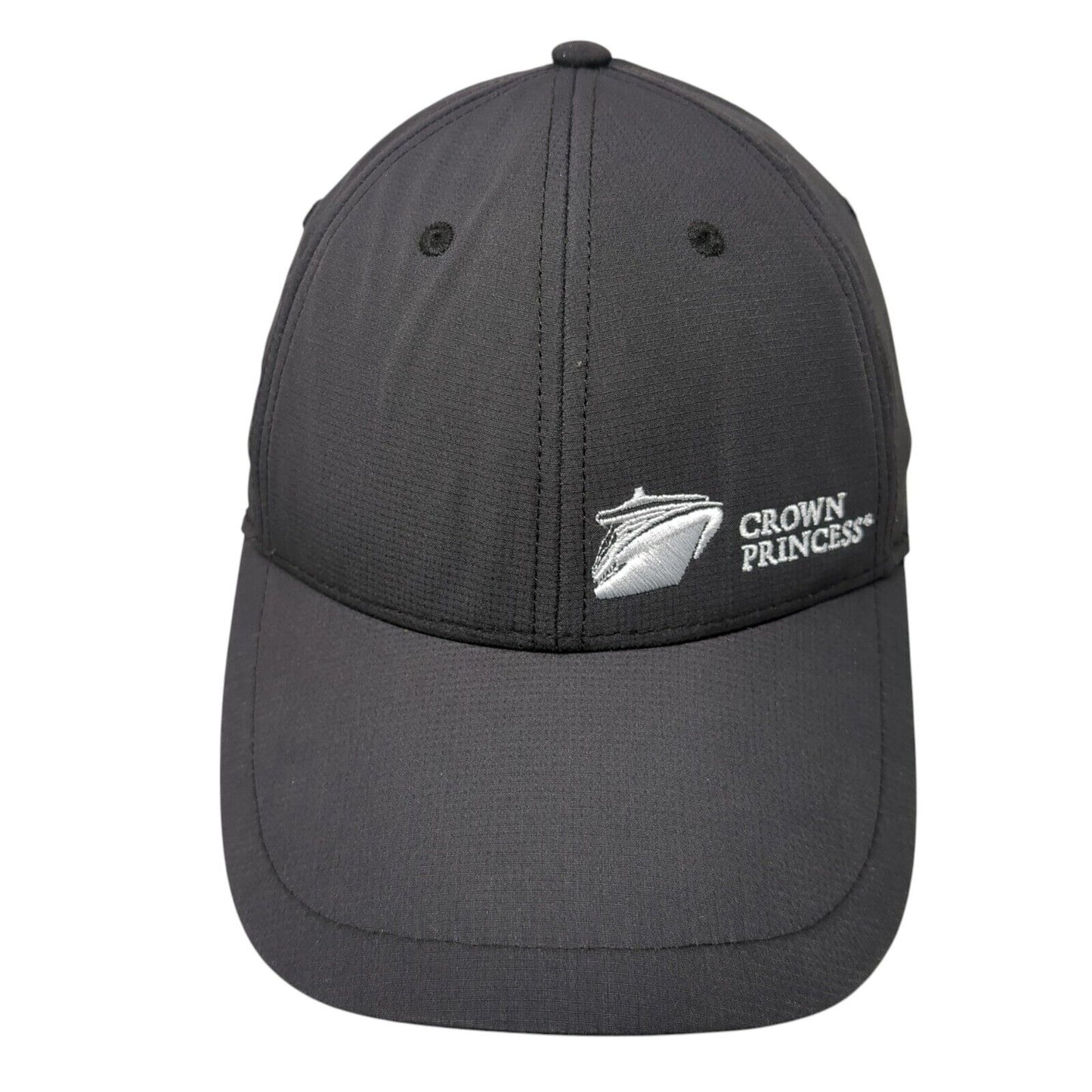 Crown Princess Strapback Hat Gray One Size Adjustable Embroidered Polyester
