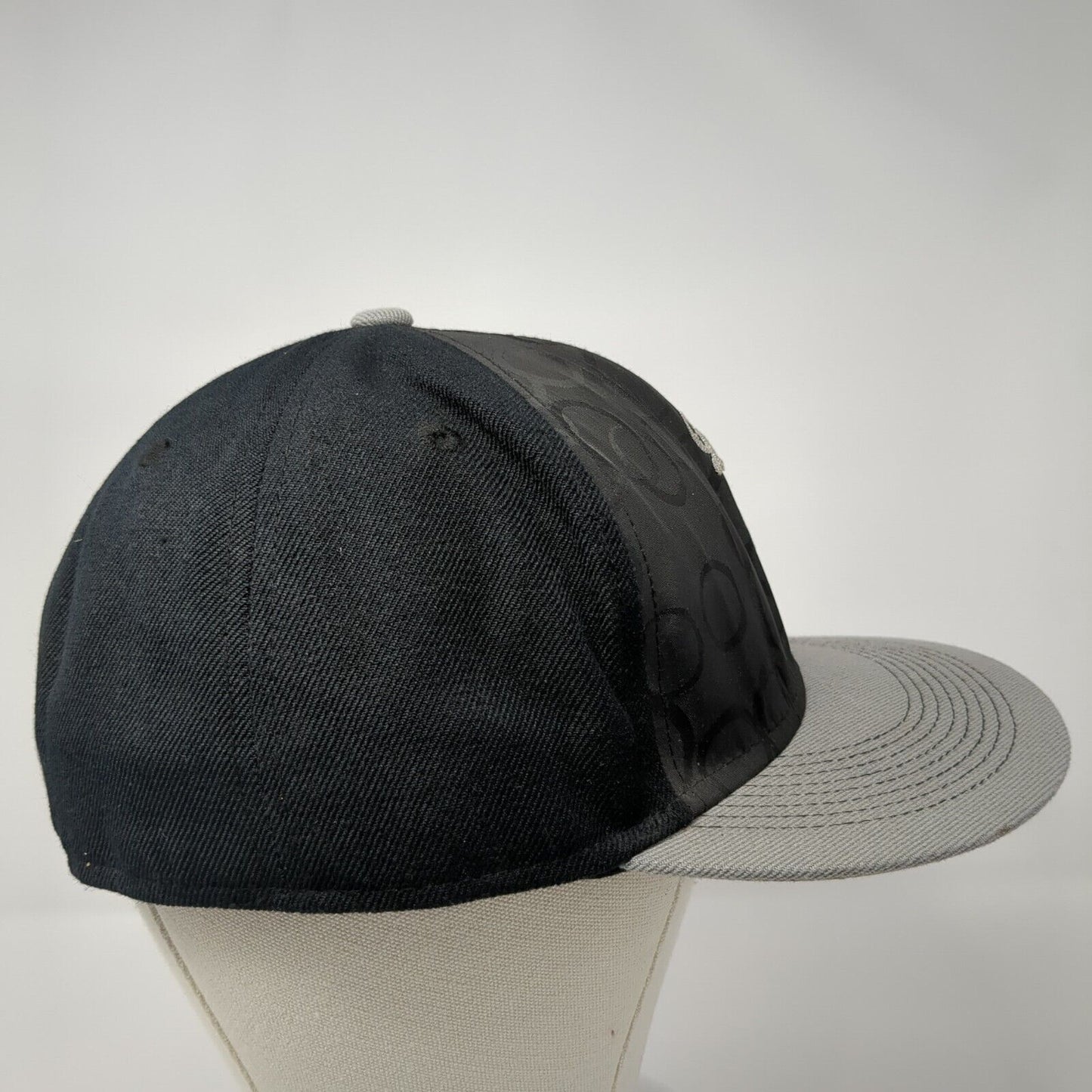 NY New York Fitted Hat Black Size XL Embroidered 6 Panel KB ETHOS Headwear
