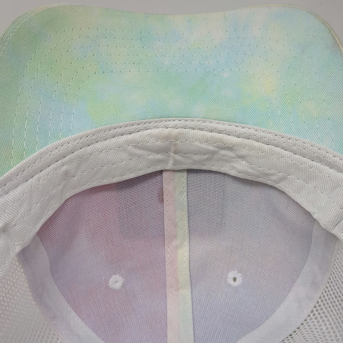 OC Trucker Hat Pink One Size Tie-Dye Mesh Snapback Tiger Retired Patch Hat