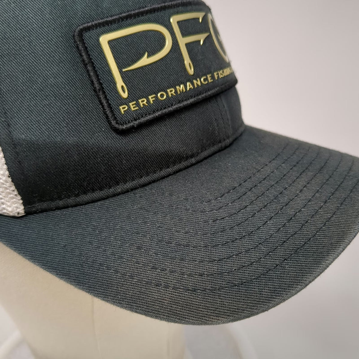 Columbia PFG Baseball Cap Black White One Size Mesh Back Performance Fishing Hat