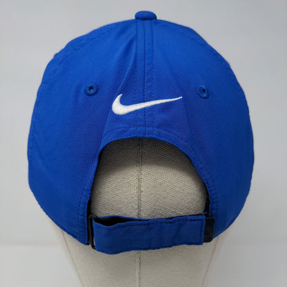 Nike Strapback Hat Blue OSFM Adjustable Embroidered Swoosh Logo Legacy91 Dri-Fit
