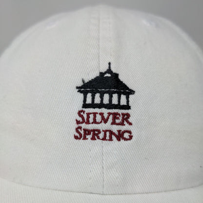 Silver Springs Boy's Slideback Hat White Size Ages 5-12 Embroidered Logo