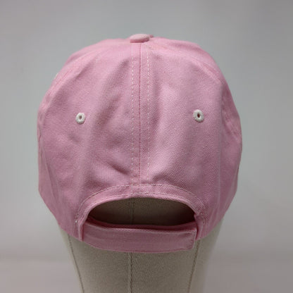 Ixtapa Strapback Hat Pink OSFA Adjustable Embroidered Solid 6 Panel