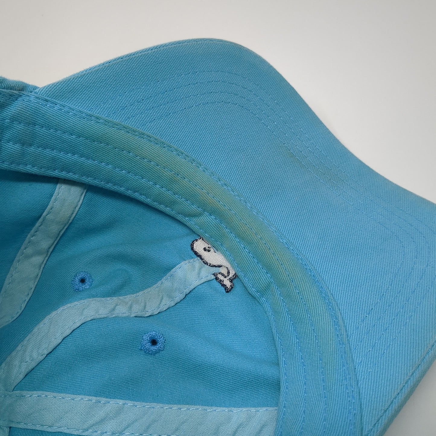 Whale Logo Slideback Hat Blue One Size Solid Adjustable Vineyard Vines