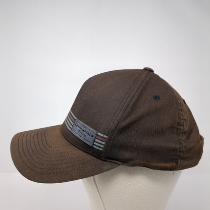 Travis Mathew Snapback Hat Black One Size Striped Flexfit 110 Yupoong