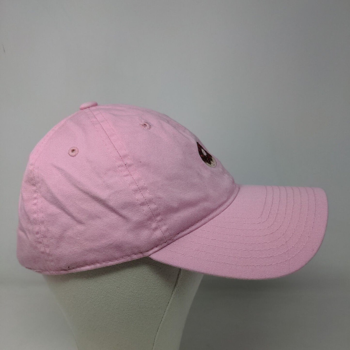 Unbranded Women's Slideback Hat Pink Adjustable Embroidered Donut Logo Cotton