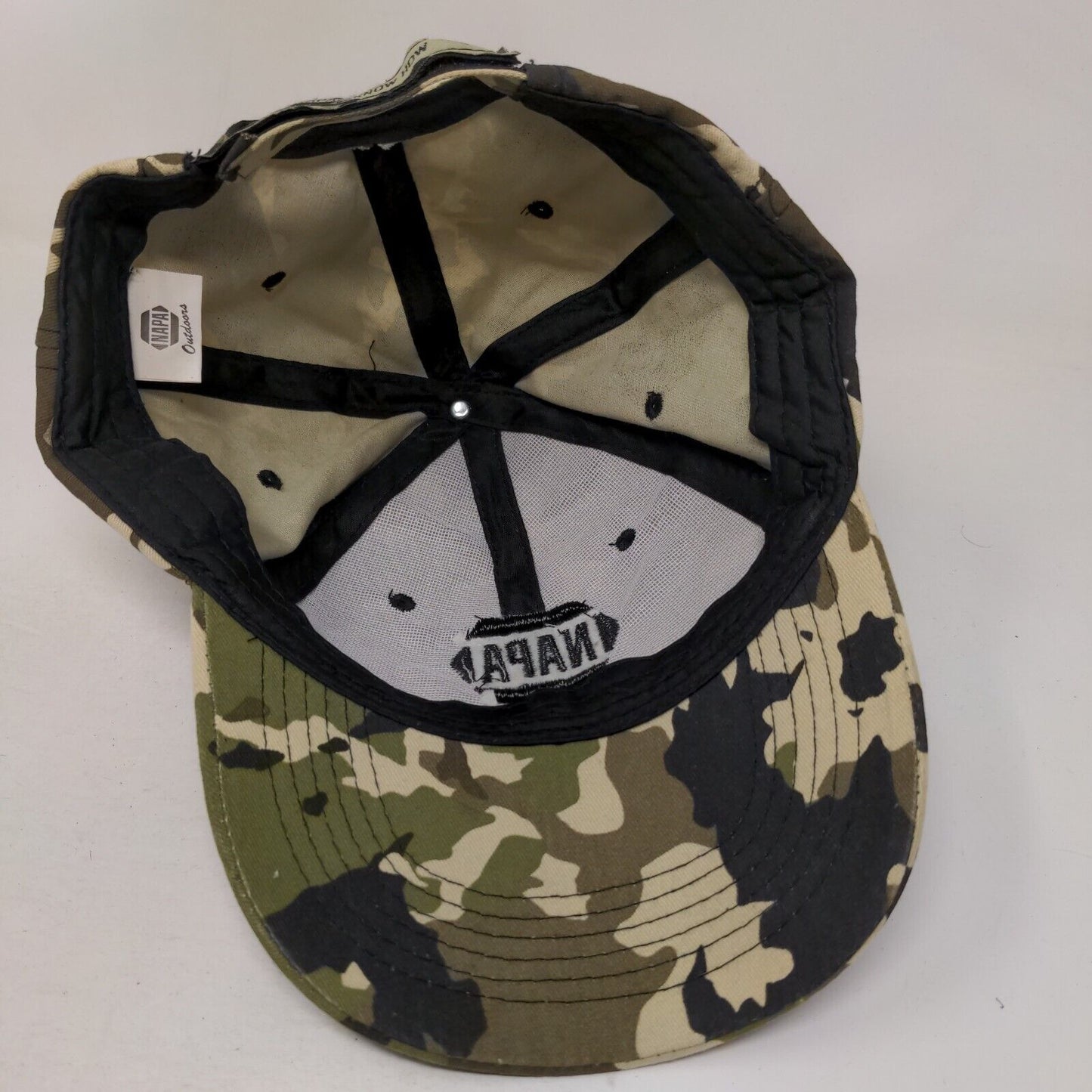 NAPA Outdoors Strapback Hat Camouflage OSFM Embroidered 6 Panel