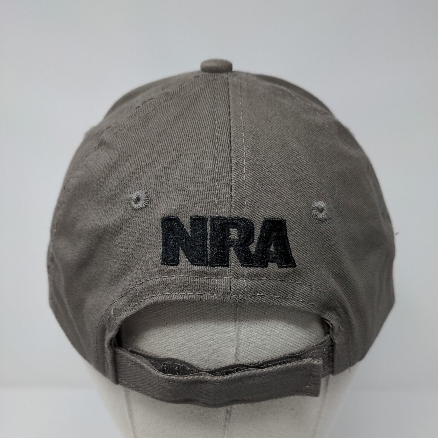 NRA Eagle Strapback Hat Brown One Size Adjustable Embroidered 6 Panel
