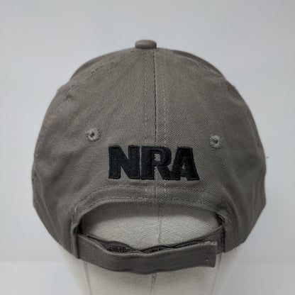 NRA Eagle Strapback Hat Brown One Size Adjustable Embroidered 6 Panel