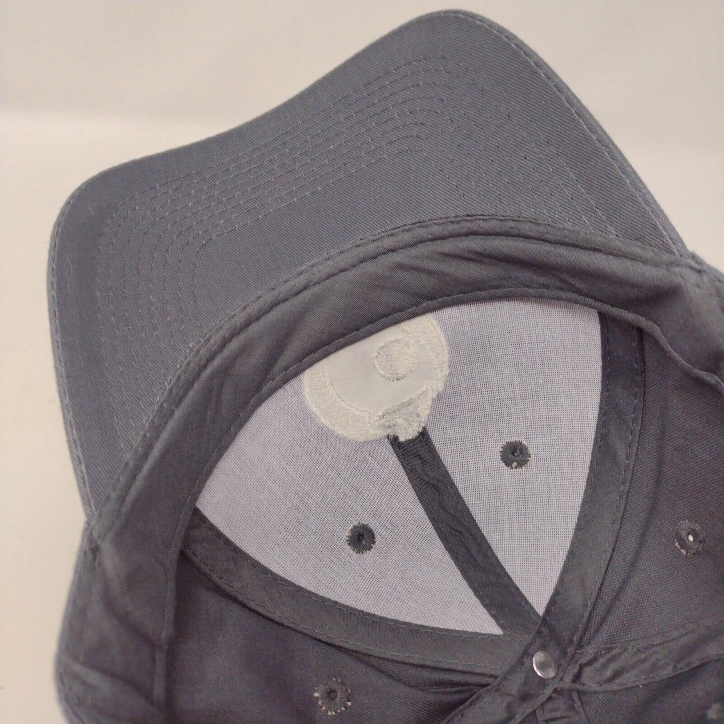 Port Authority Slideback Hat Gray OSFA Embroidered Logo Adjustable