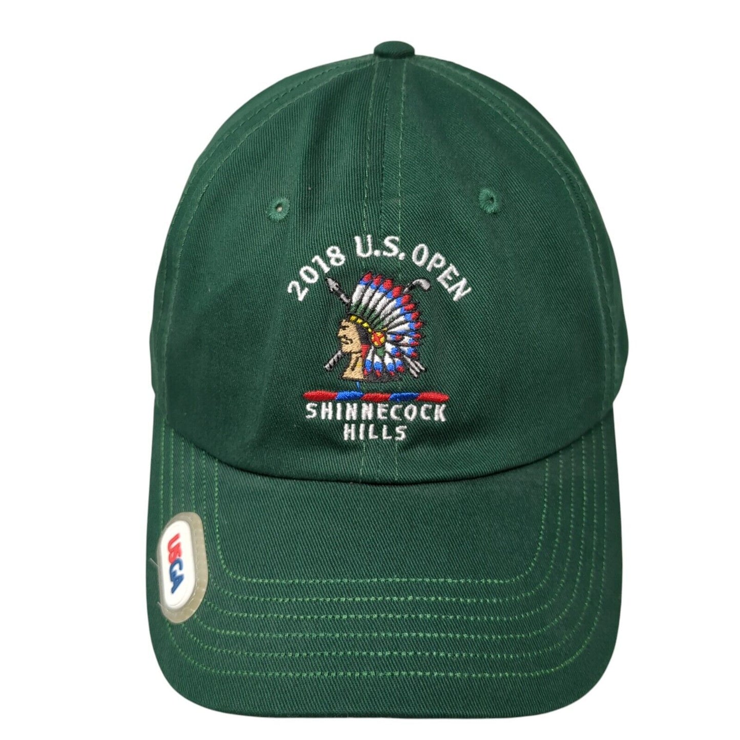 2018 US Open Shinnecock Hills USGA Member Slideback Hat Green OS Adjustable