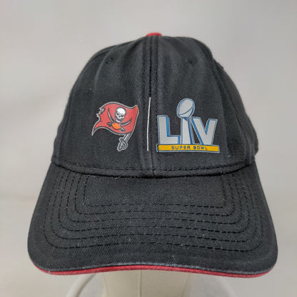Super Bowl LIV Tampa Bay Buccaneers Strapback Hat Black Graphic Logo NFL