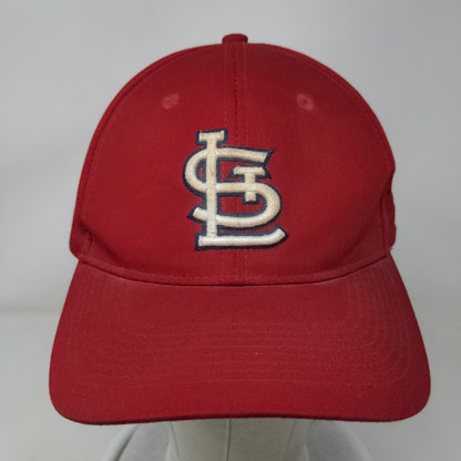 MLB Strapback Hat Red St Louis Cardinals OSFM Embroidered Logo Adjustable
