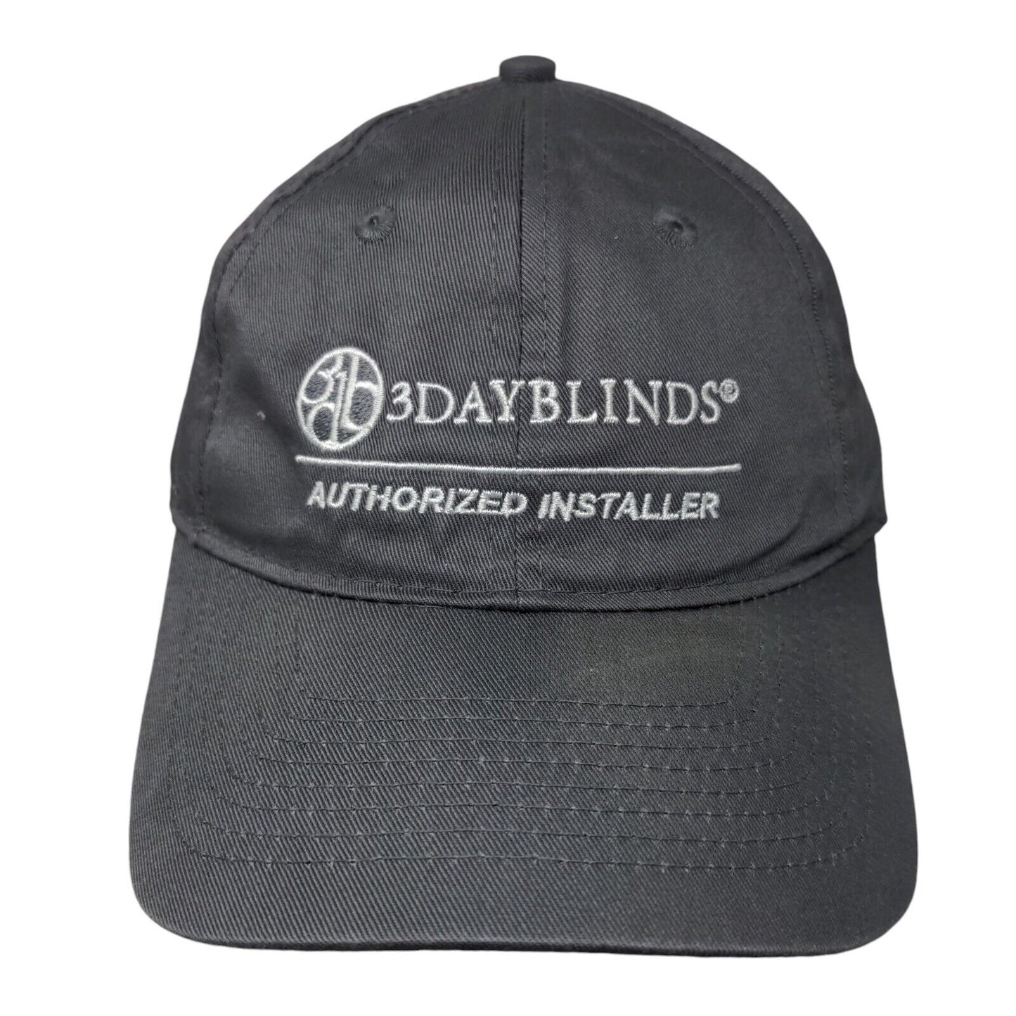 3 Day Blinds Strapback Hat Gray One Size Embroidered Port & Company