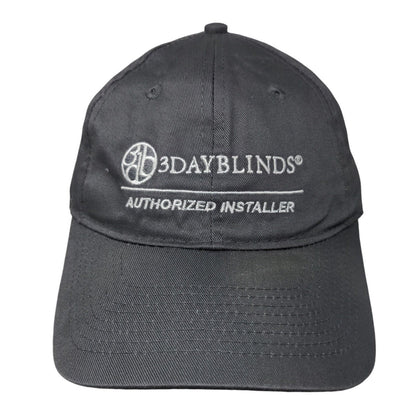 3 Day Blinds Strapback Hat Gray One Size Embroidered Port & Company