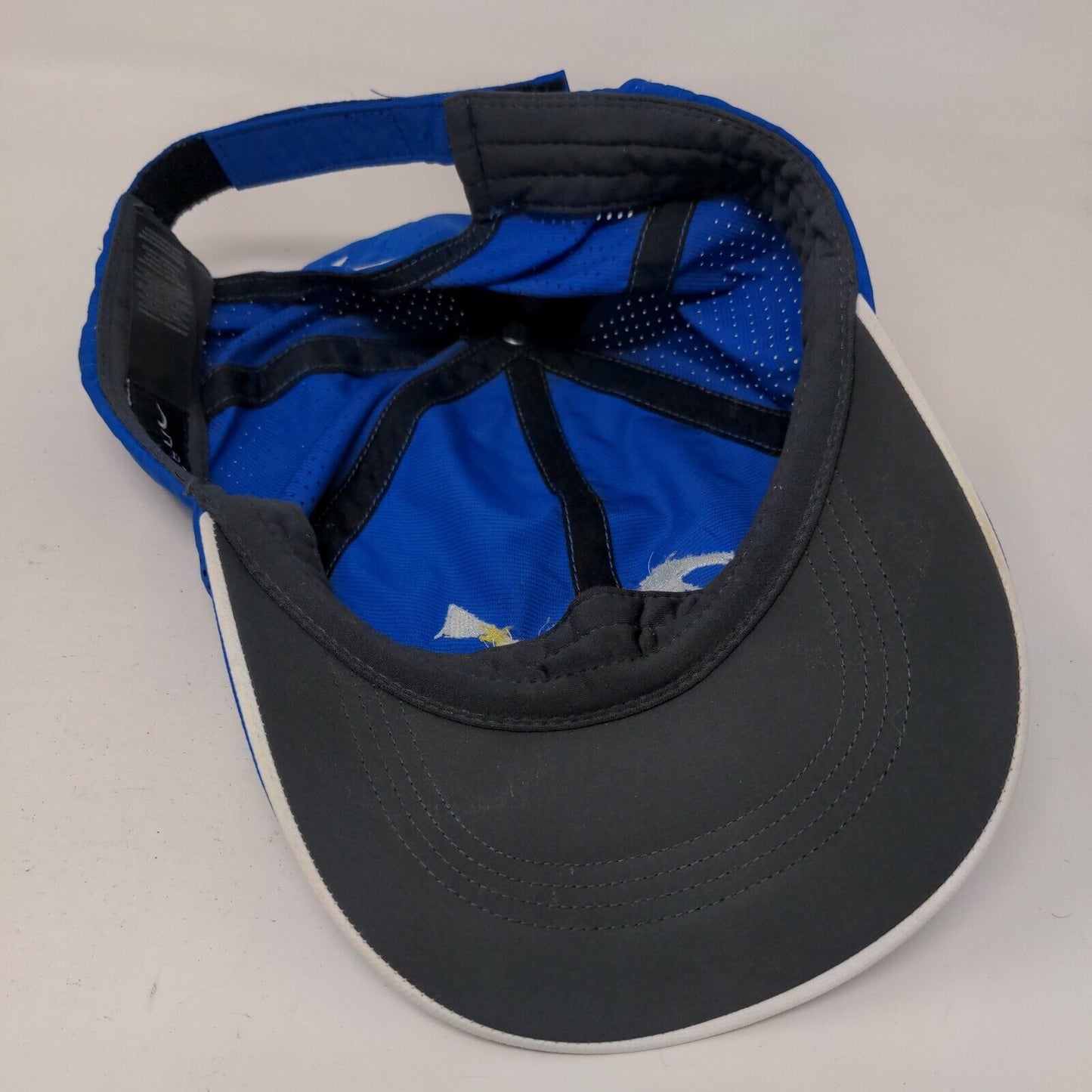 Fishing For Wishes Whitney Strapback Hat Blue OSFM Nike Golf Embroidered