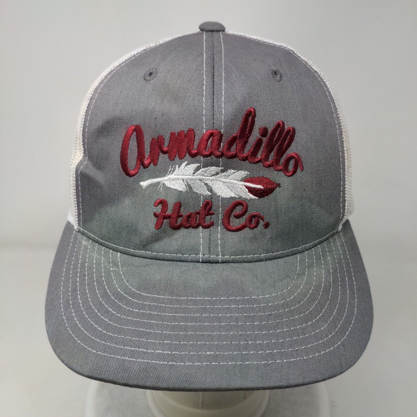 Armadillo Hat Co. Snapback Mesh Back Trucker Hat Gray One Size Pacific
